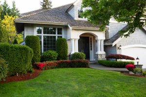 Clean exterior home during late spring seaso