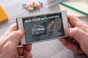 Concept of online mortgage