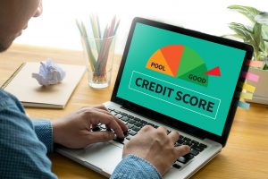 CREDIT SCORE (Businessman Checking Credit Score Online and Fina